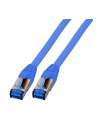 EFB-ELEKTRONIK  PATCHCORD RJ45 S / FTP, KAT. 6A, KAT. 7 RAW KABEL TPE SUPERFLEX, 1M, NIEBIESKI (K5525FBL.1) (K5525FBL1) - nr 1