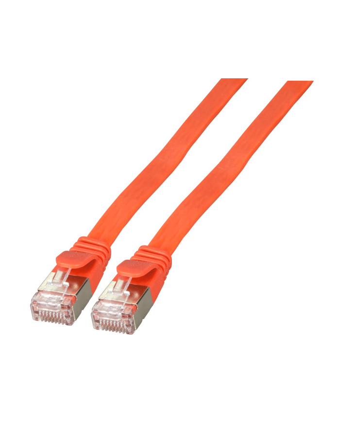 efb-elektronik Kabel płaski RJ45 U / FTP, kat. 6A, PVC, 2 m, czerwony główny