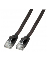 EFB Kabel płaski RJ45 U / UTP, Cat. 6A, PVC, 5 m, czarny - nr 2