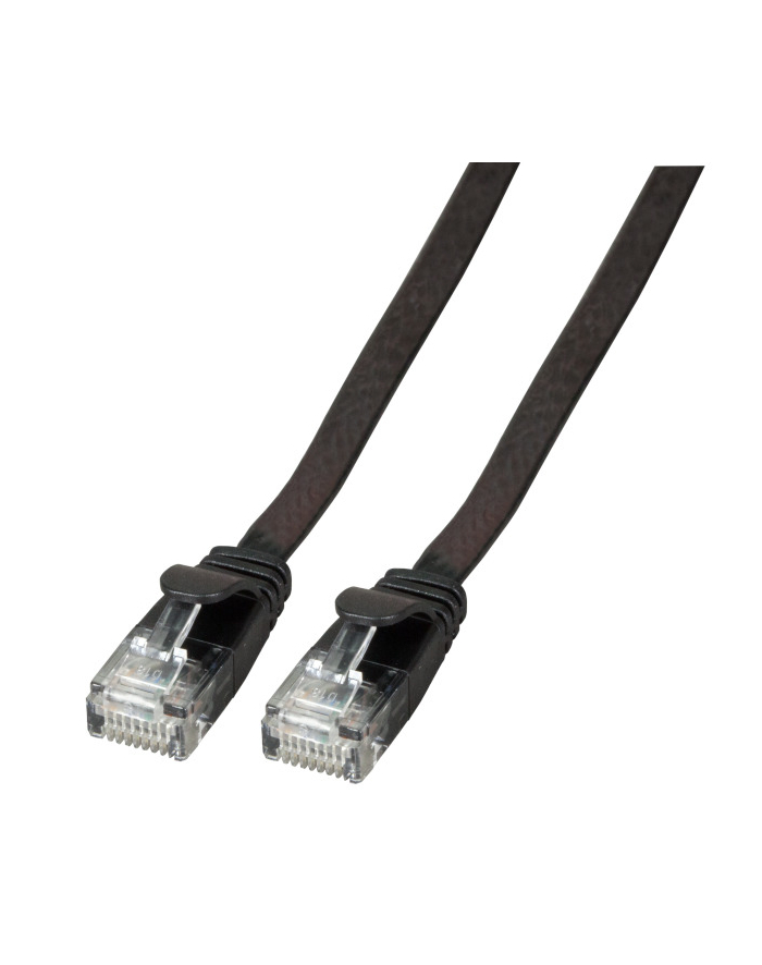 EFB Kabel płaski RJ45 U / UTP, Cat. 6A, PVC, 5 m, czarny główny