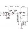 Equip 650151 uchwyt do monitora 68,6 cm (27'') Zacisk Czarny - nr 12