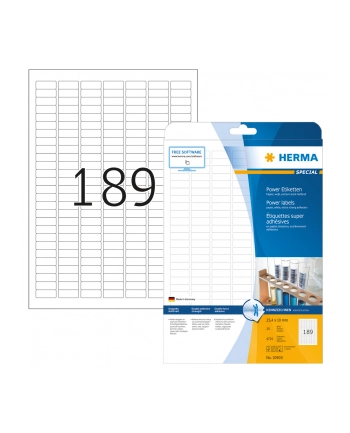 Herma Etykiety O Dużej Przyczepności A4, 25,4 X 10 Mm, Wykonane Z Papieru - 10900 nr 2