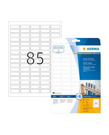 Herma Etykiety Mocy, O Dużej Przyczepności A4, 37 X 13 Mm, Wykonane Z Papieru - 10917 nr 2