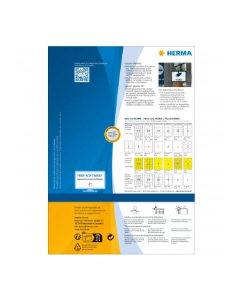 Herma Etykiety Zewnętrzne Odporne Na Warunki Atmosferyczne A4, 99,1 X 42,3 Mm, Białe, Wyjątkowo Silna Przyczepność, Rozciągliwe - 9538 nr 1