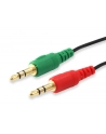 Kabel Equip Jack 3.5mm - Jack 3.5mm x2 0.2m czarny (147941) - nr 13