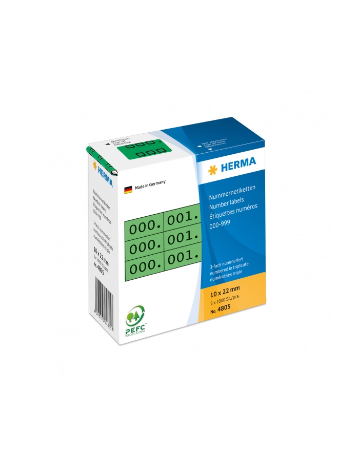 Herma Etykiety samoprzylepne 10 x 22mm / 1000szt. 4805 główny