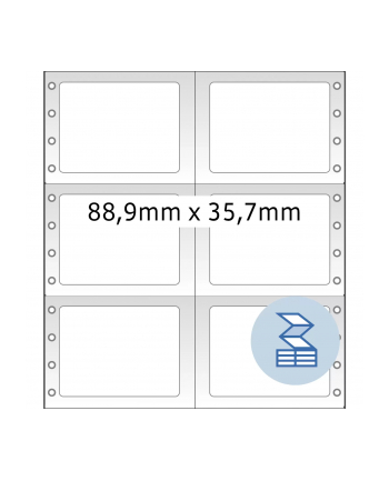 Herma Etykiety do kodów kreskowych białe 88.9 x 35.7 mm 8000szt. 8220