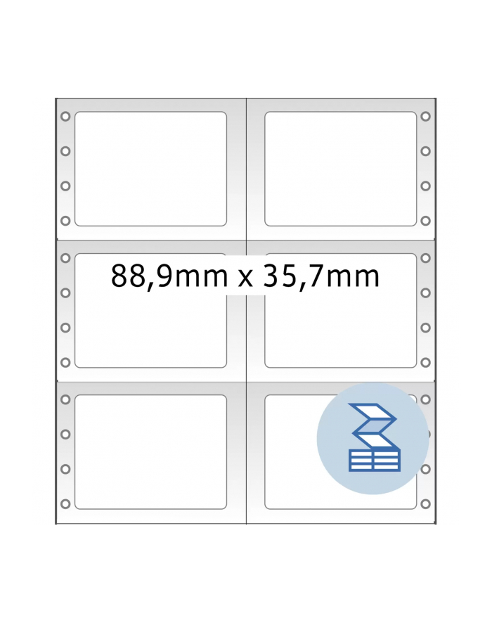 Herma Etykiety do kodów kreskowych białe 88.9 x 35.7 mm 8000szt. 8220 główny