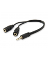 Kabel Equip Jack 3.5mm - Jack 3.5mm x2 0.2m czarny (147941) - nr 15