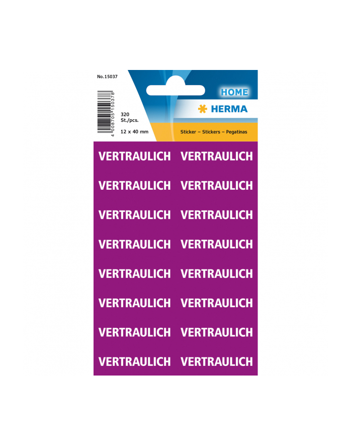 Herma Etykiety Numeryczne 12.5 X 40 Mm (15037) główny