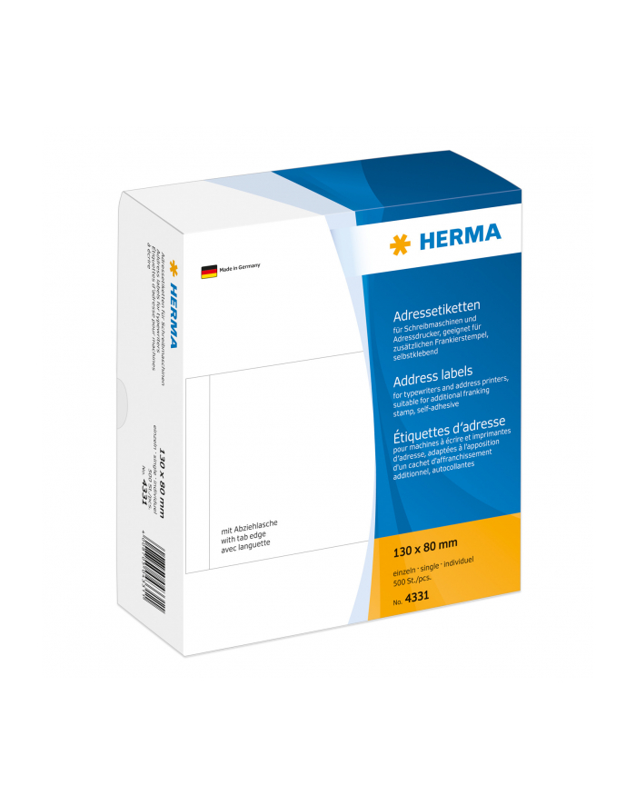Herma Etykiety adresowe 130x80mm 4331 główny