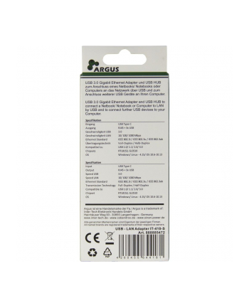 Inter-Tech Argus IT-410-S USB hub - 3 - Srebrny (88885472) nr 1