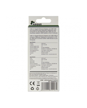 Inter-Tech Argus IT-410-S USB hub - 3 - Srebrny (88885472) nr 2