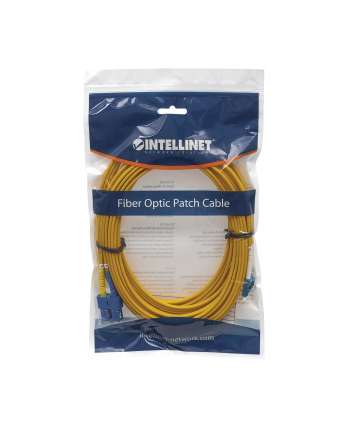 Intellinet Network Solutions Kabel światłowodowy LC - SC 5m Żółty (473729)
