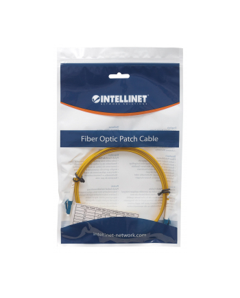 Intellinet Network Solutions Patchcord światłowodowy LC/LC Singlemode OS2 2m żółty (750004)