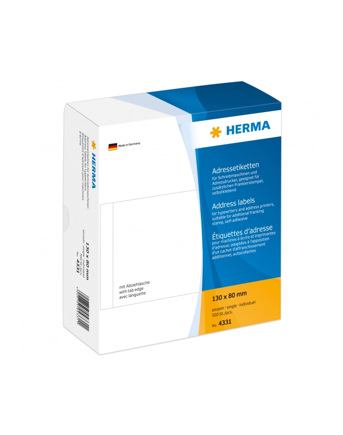 Herma Etykiety adresowe 130x80mm 4331 główny