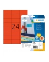 Herma Etykiety kolorowe 4467 A4 70 x 37mm papier matowy czerwony 480 szt 4467 - nr 6