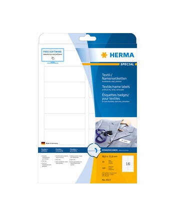 HERMA 4515 SAMOPRZYLEPNE ETYKIETY BIAŁY ZAOKRĄGLONY PROSTOKĄT 320 SZT. nr 2