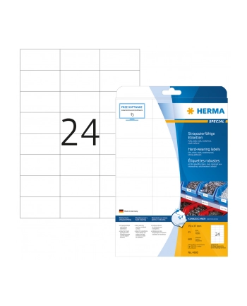 Herma Etykiety foliowe 4695 A4 70 x 37mm folia matowa biała 600 szt 4695 nr 2