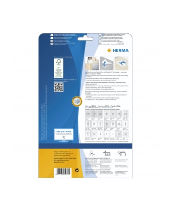 Herma Etykiety odklejalne 5082 Movables A4 105 x 148mm białe papier matowy 100 szt 5082