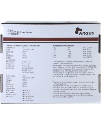 Inter-Tech Argus TFX-350W retail 350W TFX12V (88882154) nr 1