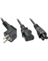 Lindy 30047 Kabel zasilający typu Y Schuko na wtyk i gniazdo koniczynka - 2m - nr 12