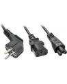 Lindy 30047 Kabel zasilający typu Y Schuko na wtyk i gniazdo koniczynka - 2m - nr 15