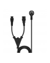 Lindy 30047 Kabel zasilający typu Y Schuko na wtyk i gniazdo koniczynka - 2m - nr 1