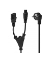 Lindy 30047 Kabel zasilający typu Y Schuko na wtyk i gniazdo koniczynka - 2m - nr 8