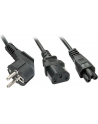 Lindy 30047 Kabel zasilający typu Y Schuko na wtyk i gniazdo koniczynka - 2m - nr 9