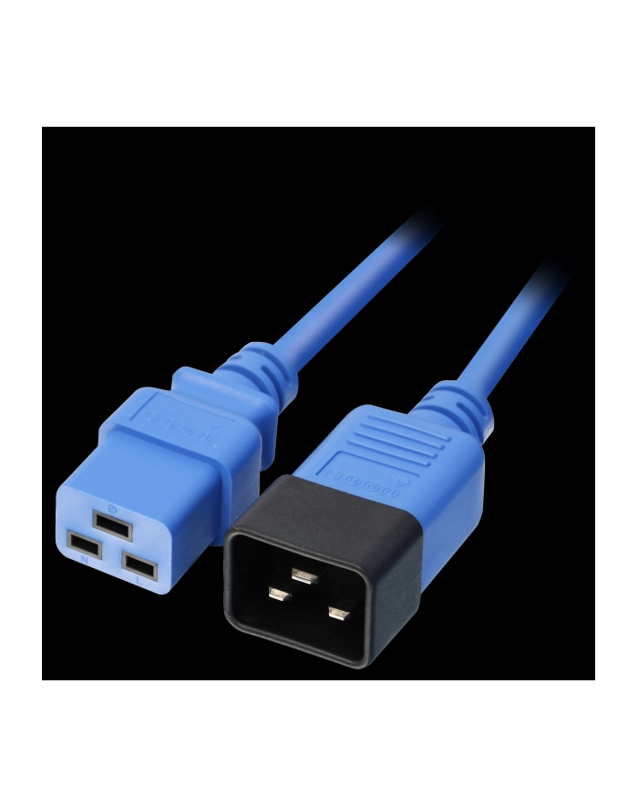 Lindy 30120 Przedłużacz Zasilający Iec C19 Iec C20 Niebieski 1M (Ly30120) główny