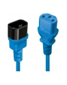 Lindy 30471 Przedłużacz zasilający IEC C14-IEC C13 niebieski 1m (ly30471) - nr 11