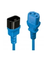 Lindy 30471 Przedłużacz zasilający IEC C14-IEC C13 niebieski 1m (ly30471) - nr 16