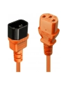 Lindy 30474 Przedłużacz zasilający IEC C14-IEC C13 pomarańczowy 1m (ly30474) - nr 12