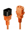 Lindy 30474 Przedłużacz zasilający IEC C14-IEC C13 pomarańczowy 1m (ly30474) - nr 9