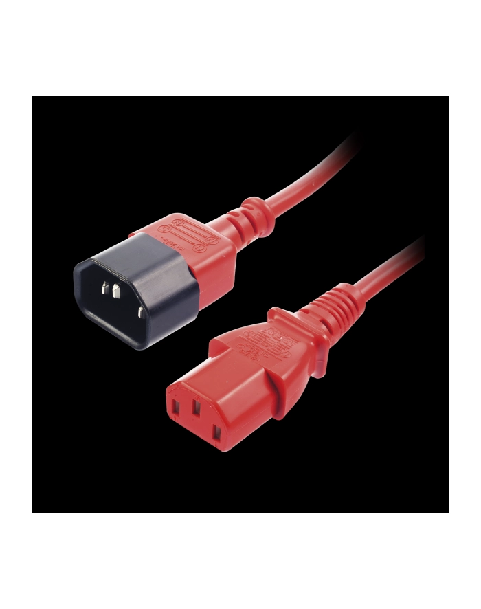 Lindy 30477 Przedłużacz zasilający IEC C14-IEC C13 czerwony 1m (ly30477) główny
