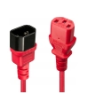 Lindy 30477 Przedłużacz zasilający IEC C14-IEC C13 czerwony 1m (ly30477) - nr 8