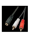 Kabel LINDY RCA (Cinch) x2 MiniJack 3.5 mm 0.25 Czarny (35677) - nr 10
