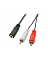 Kabel LINDY RCA (Cinch) x2 MiniJack 3.5 mm 0.25 Czarny (35677) - nr 3
