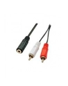 Kabel LINDY RCA (Cinch) x2 MiniJack 3.5 mm 0.25 Czarny (35677) - nr 4