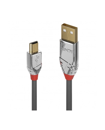 Lindy 36631 Kabel USB 2.0 A-Mini-B Cromo Line 1m (ly36631) nr 2