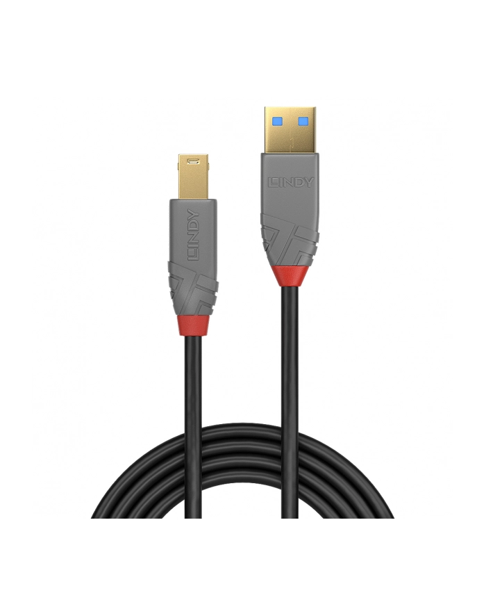 Lindy 36740 Kabel USB 3.0 typ A-B Anthra Line 0,5m (ly36740) główny