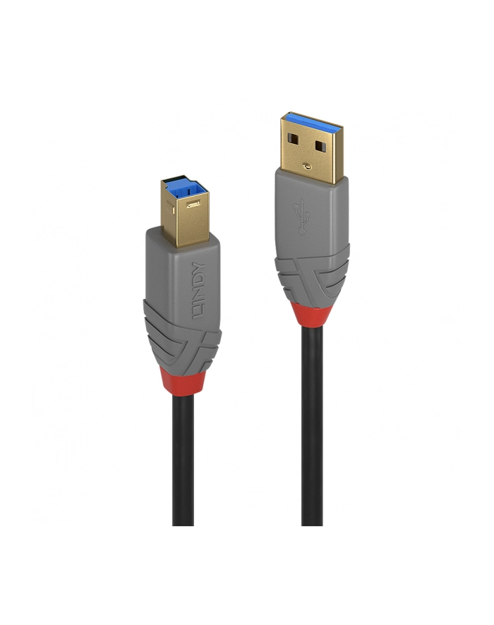 Lindy 36741 Kabel USB 3.0 typ A-B Anthra Line 1m (ly36741) główny