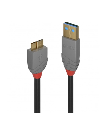 Lindy 36766 Kabel USB 3.0 A-Micro-B Anthra Line 1m (ly36766) nr 1
