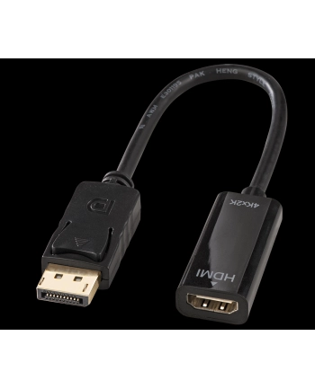 LINDY DisplayPort - HDMI (M/Ż) Czarny 0.15m (41718) nr 1
