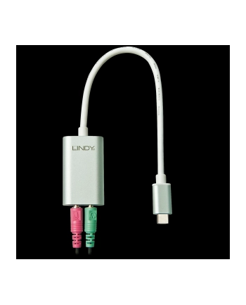 Lindy Adapter Usb 2.0 Typu C 2X3.5Mm Jack Audio I Mikrofon (Ly42711) nr 1
