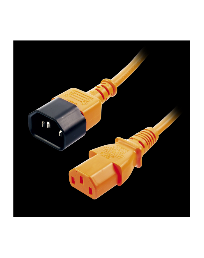 Lindy 30473 Przedłużacz zasilający IEC C14-IEC C13 pomarańczowy 0,5m (ly30473) główny