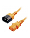 Lindy 30474 Przedłużacz zasilający IEC C14-IEC C13 pomarańczowy 1m (ly30474) - nr 3