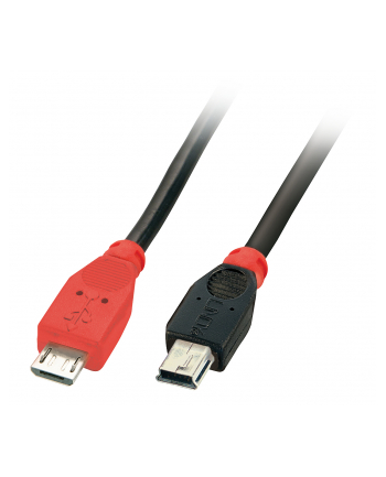 Lindy 31718 Kabel USB OTG Micro USB B Mini USB B 1m nr 1