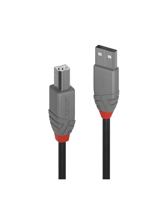 Lindy 36675 Kabel USB 2.0 A-B czarny Anthra Line 5m (ly36675) główny